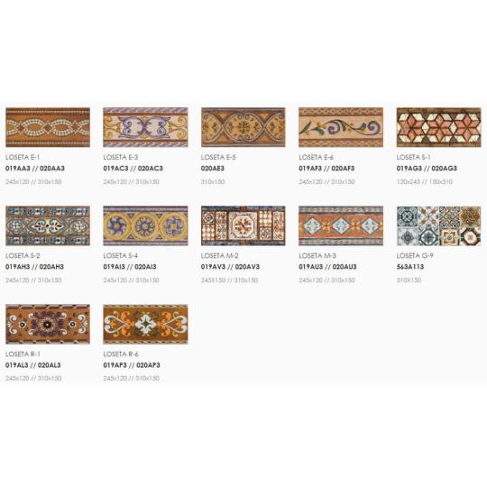 malovane keramiky dekor obklad koberecovina odolny proti mrazu cotto mediteran gresova podlahova dlazba obklad dlazba schod dekor vzorovana celo kerandaza .jpg